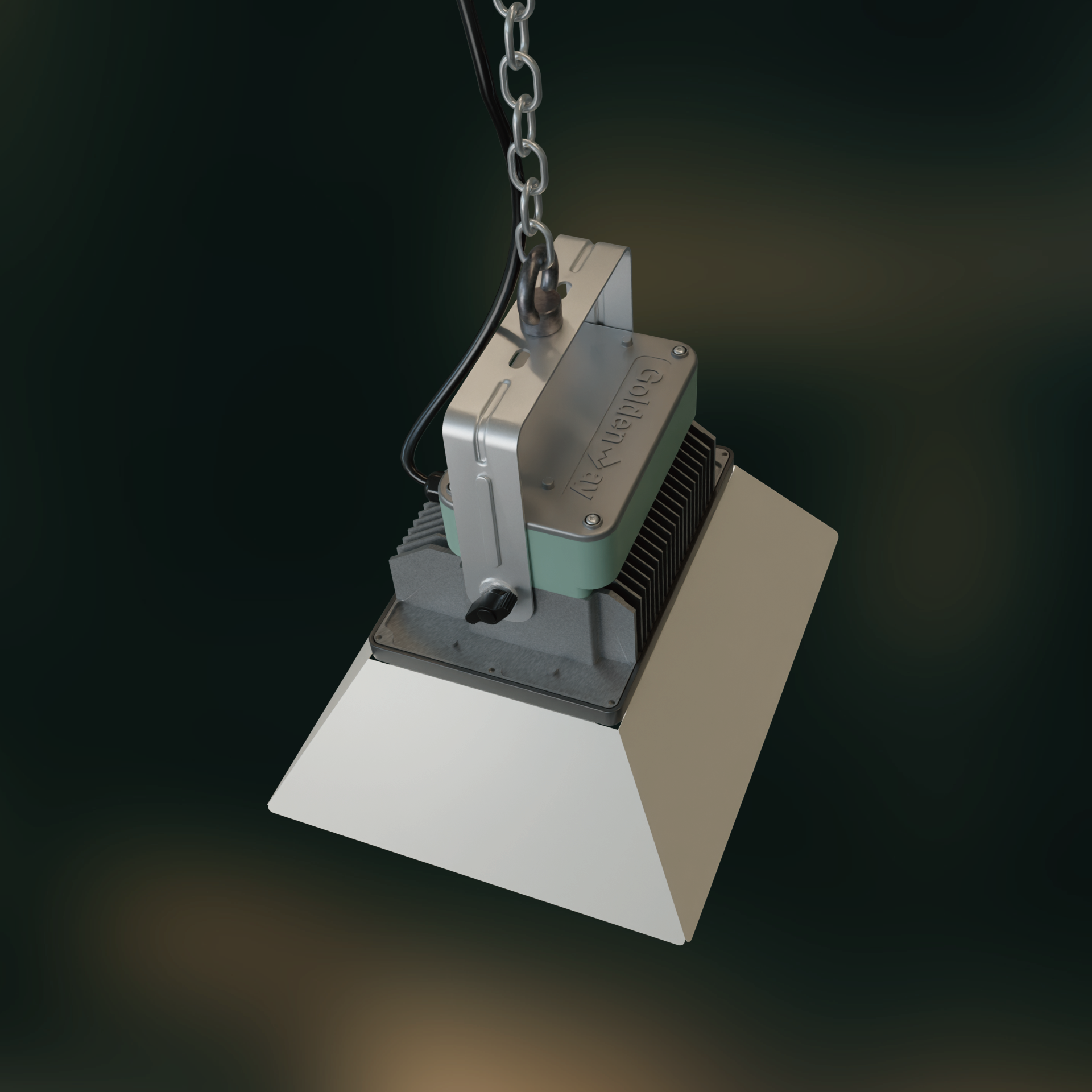 金鍏電子LED高天井燈 HBL-688加燈罩吊掛安裝2